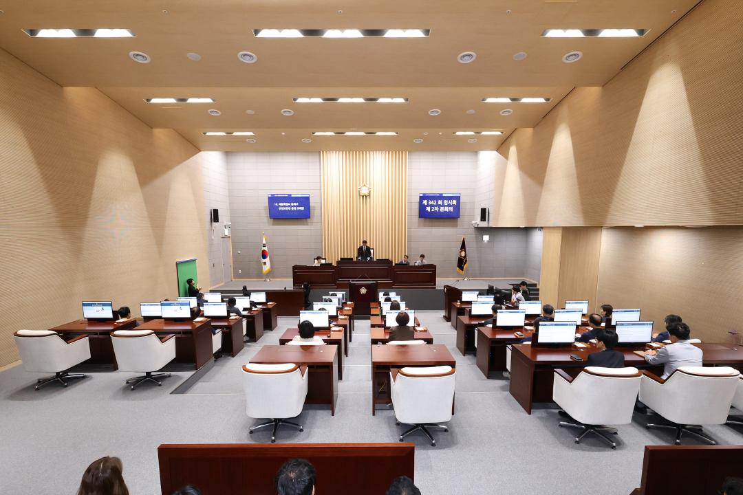 제342회 동작구의회 임시회 제2차 본회의